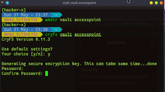 CryFs Commands