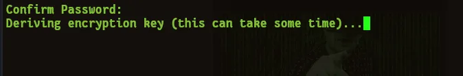 Deriving encryption key