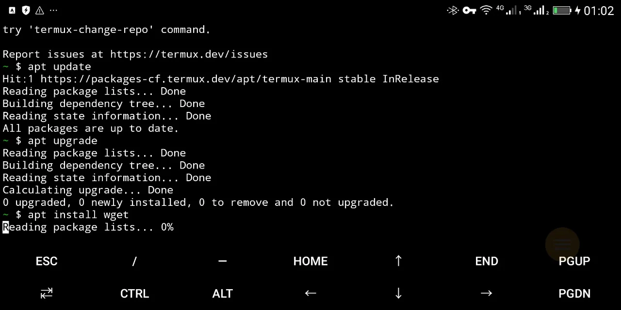 Wget termux installation 